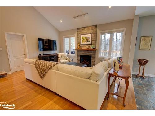 24 Westwind Court, Gravenhurst, ON - Indoor Photo Showing Living Room With Fireplace