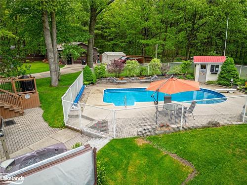 239 Oxbow Park Drive, Wasaga Beach, ON - Outdoor With In Ground Pool With Deck Patio Veranda With Backyard
