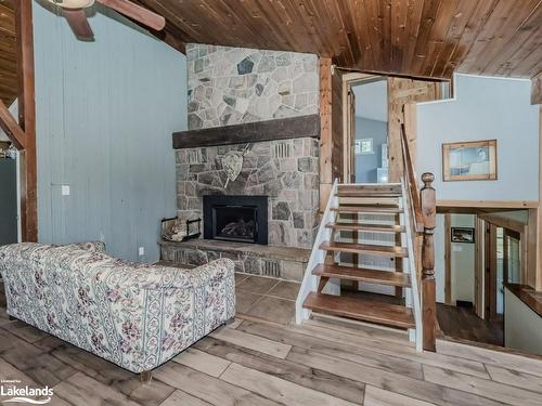 1267 Silver Lake Road, Gravenhurst, ON - Indoor With Fireplace