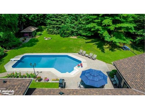 4361 12 Highway S, Ramara, ON - Outdoor With In Ground Pool With Backyard