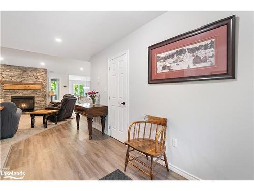 110 Evergreen Avenue, Tiny, ON - Indoor With Fireplace