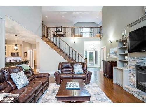 111 Earl Street, Wasaga Beach, ON - Indoor Photo Showing Living Room With Fireplace