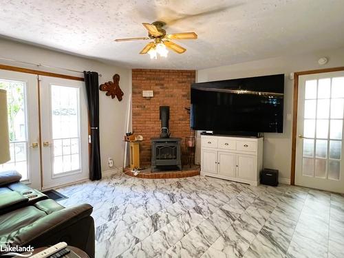 17 Macklaim Drive, Parry Sound, ON - Indoor Photo Showing Living Room With Fireplace