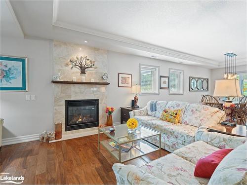 130 Steamship Bay Road, Gravenhurst, ON - Indoor Photo Showing Living Room With Fireplace