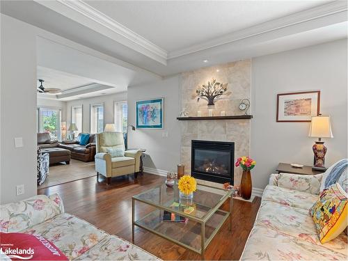 130 Steamship Bay Road, Gravenhurst, ON - Indoor Photo Showing Living Room With Fireplace