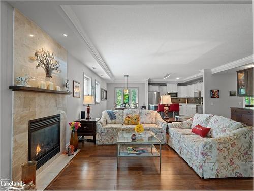 130 Steamship Bay Road, Gravenhurst, ON - Indoor Photo Showing Living Room With Fireplace