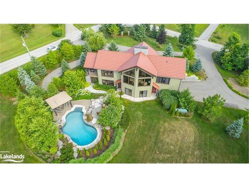 160 Robertson Avenue, Meaford Municipality, ON - Outdoor With In Ground Pool With View