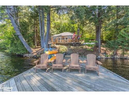 185 West Waseosa Lake Road, Huntsville, ON - Outdoor With Body Of Water With Deck Patio Veranda With View