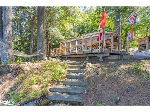 185 West Waseosa Lake Road, Huntsville, ON - Outdoor With Deck Patio Veranda