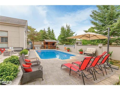 160 Grand Cypress Lane, The Blue Mountains, ON - Outdoor With In Ground Pool With Deck Patio Veranda