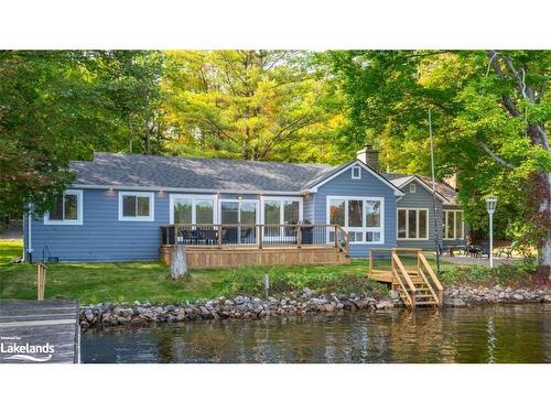 1073 Shady Lane, Gravenhurst, ON - Outdoor With Body Of Water With Deck Patio Veranda