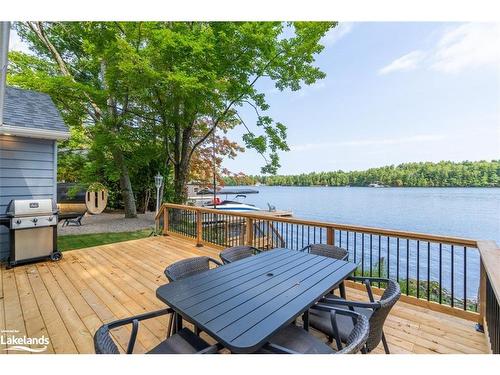 1073 Shady Lane, Gravenhurst, ON - Outdoor With Body Of Water With Deck Patio Veranda With Exterior