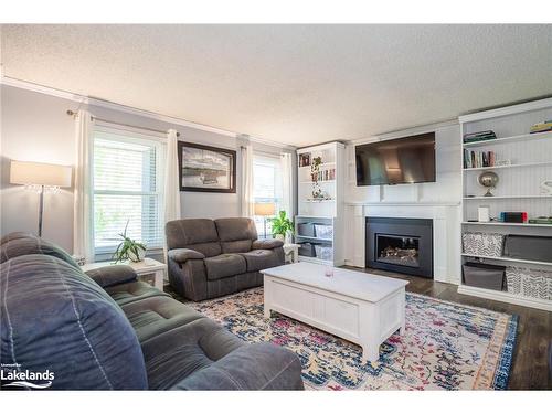 78 John Dillingno Street, Victoria Harbour, ON - Indoor Photo Showing Living Room With Fireplace