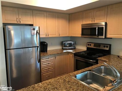 301-2 Brandy Lane Drive, Collingwood, ON - Indoor Photo Showing Kitchen With Double Sink