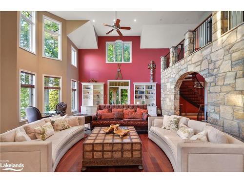 190 Melissa Lane, Tiny, ON - Indoor Photo Showing Living Room With Fireplace