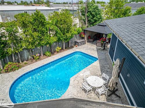 4 Harben Court, Collingwood, ON - Outdoor With In Ground Pool With Deck Patio Veranda With Backyard