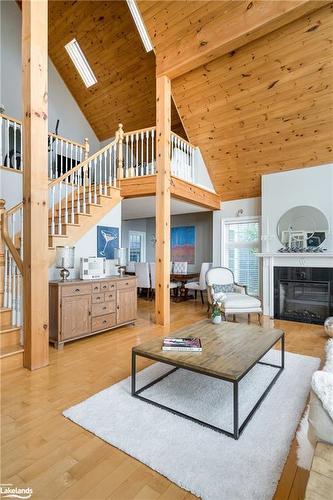 209733 Highway 26, The Blue Mountains, ON - Indoor Photo Showing Living Room With Fireplace