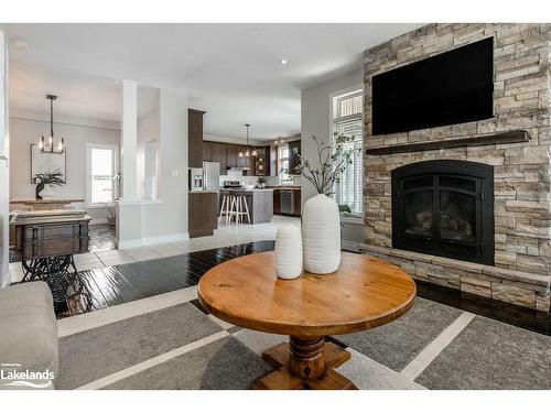 67 Brooke Avenue, Collingwood, ON - Indoor Photo Showing Living Room With Fireplace