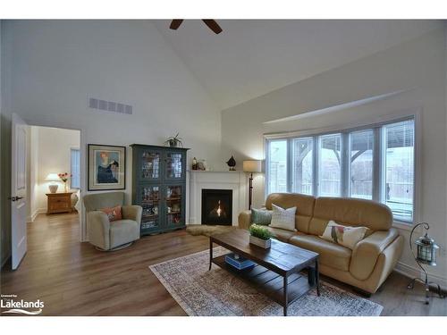 18 Cooper Street, Collingwood, ON - Indoor Photo Showing Living Room With Fireplace