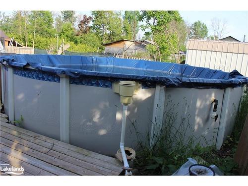 24 Downer Street, Collingwood, ON - Outdoor With Above Ground Pool
