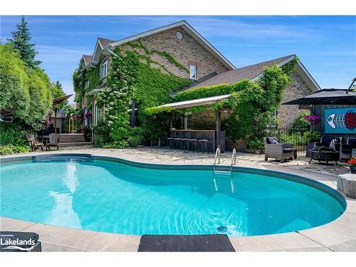 3 Burnside Court, Collingwood, ON - Outdoor With In Ground Pool With Backyard