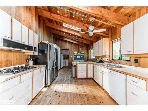 4 B415 Bernyk Island, Archipelago South, ON - Indoor Photo Showing Kitchen With Double Sink