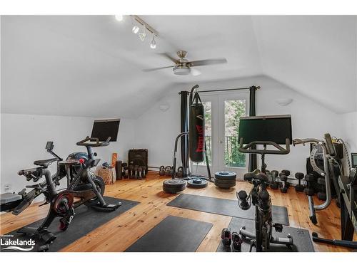 54 Logging Trail, Huntsville, ON - Indoor Photo Showing Gym Room