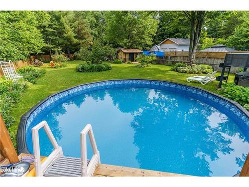 25 Kaye Road, Bracebridge, ON - Outdoor With Above Ground Pool With Backyard