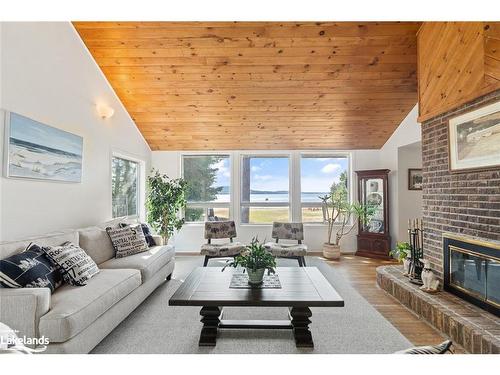 57 Bernard Crescent, Sundridge, ON - Indoor Photo Showing Living Room With Fireplace