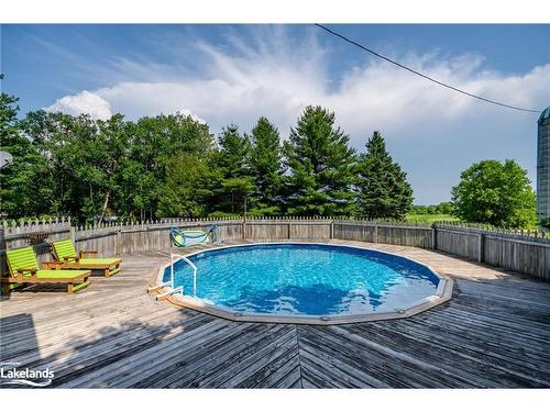 431 Concession 17 West, Tiny, ON - Outdoor With Above Ground Pool With Backyard