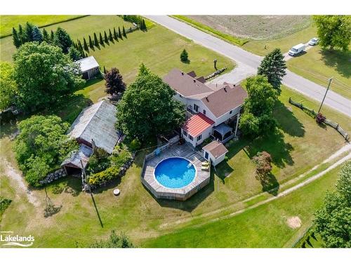 431 Concession 17 West, Tiny, ON - Outdoor With Above Ground Pool With View