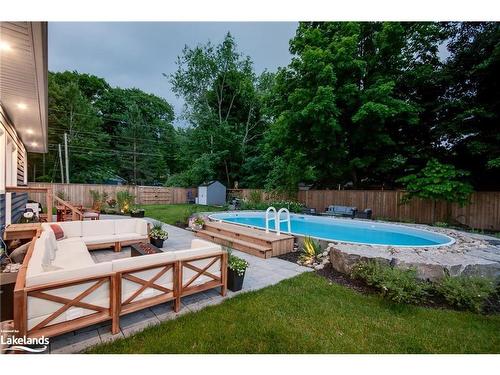 110 Blanchard Street W, Gravenhurst, ON - Outdoor With In Ground Pool With Deck Patio Veranda With Backyard