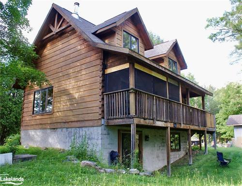 1008 Boshkung Lake Road, Algonquin Highlands, ON - Outdoor With Deck Patio Veranda With Exterior