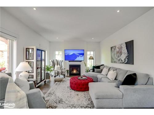 75 Selkirk Drive, Huntsville, ON - Indoor Photo Showing Living Room With Fireplace