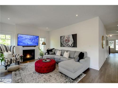 75 Selkirk Drive, Huntsville, ON - Indoor Photo Showing Living Room With Fireplace