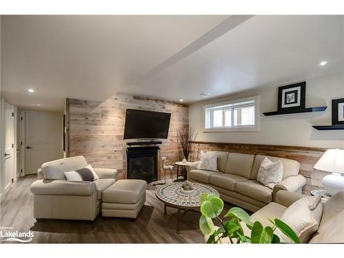 75 Selkirk Drive, Huntsville, ON - Indoor Photo Showing Living Room With Fireplace