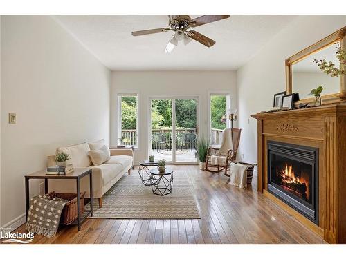 8 Kirbys Way, Huntsville, ON - Indoor Photo Showing Living Room With Fireplace