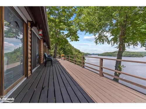 303 Etwell Road, Huntsville, ON - Outdoor With Body Of Water With Deck Patio Veranda With View