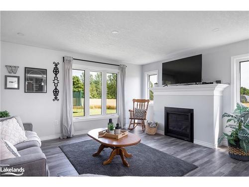 615796 3Rd Line, The Blue Mountains, ON - Indoor Photo Showing Living Room With Fireplace