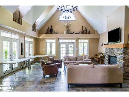 32 Sandy Coast Crescent, Wasaga Beach, ON - Indoor Photo Showing Living Room With Fireplace