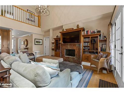 602 Glen Abbey Way, Mactier, ON - Indoor Photo Showing Living Room With Fireplace