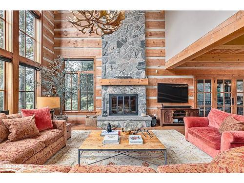 146 Wyandot Court, The Blue Mountains, ON - Indoor Photo Showing Living Room With Fireplace