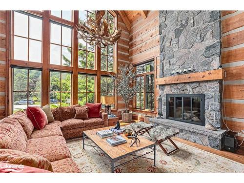 146 Wyandot Court, The Blue Mountains, ON - Indoor Photo Showing Living Room With Fireplace