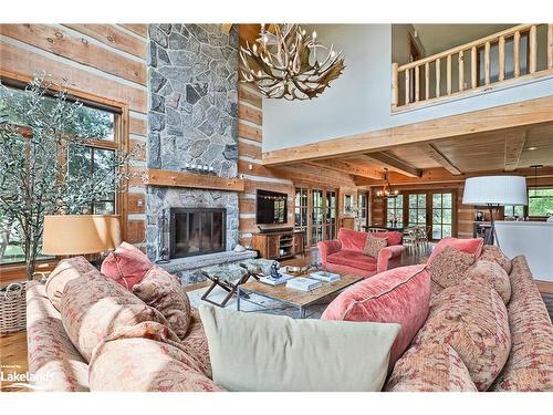 146 Wyandot Court, The Blue Mountains, ON - Indoor Photo Showing Living Room With Fireplace