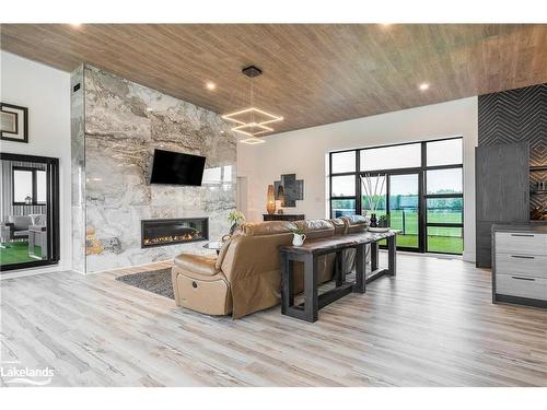 6903 36/37 Nottawasaga Side Road E, Nottawa, ON - Indoor Photo Showing Living Room With Fireplace