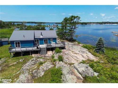 4 Island 470, Honey Harbour, ON - Outdoor With Body Of Water With Deck Patio Veranda With View