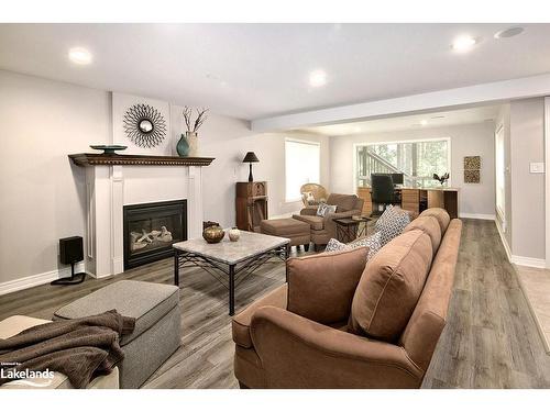 4 Porcupine Circle, Barrie, ON - Indoor Photo Showing Living Room With Fireplace