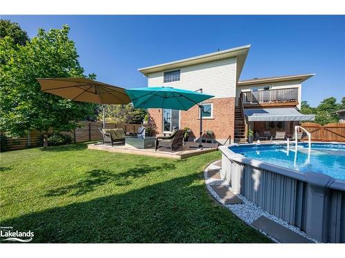 911 Watson Place, Midland, ON - Outdoor With Above Ground Pool With Deck Patio Veranda With Backyard With Exterior