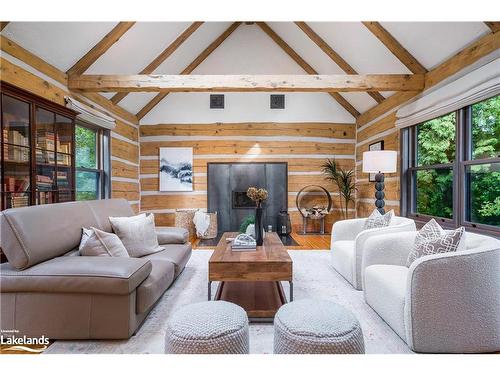 164 Bartlett Boulevard, Collingwood, ON - Indoor Photo Showing Living Room With Fireplace