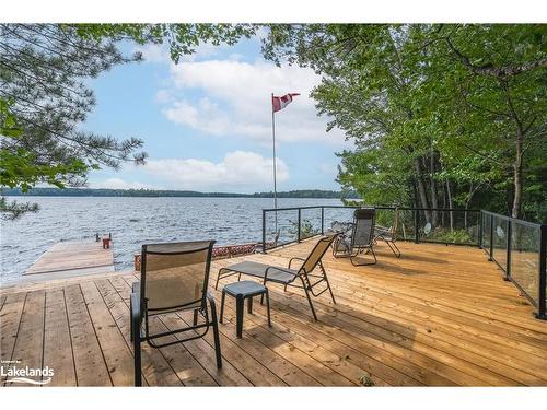 1201 Tingey Road N, Bracebridge, ON - Outdoor With Body Of Water With Deck Patio Veranda With View